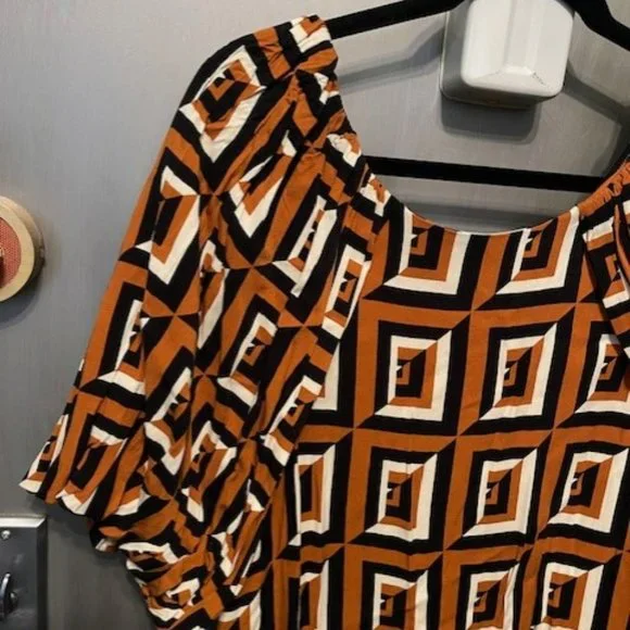 Anthropologie Corey Lynn Calter Meriwether Tunic Dress - Retro geometric print - Picture 14 of 16